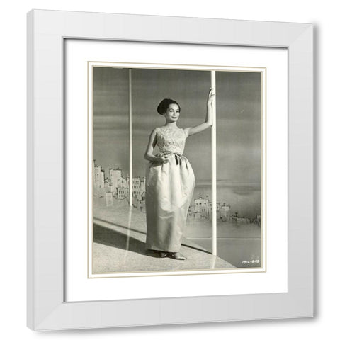 Nancy Kwan,Â Flower Drum Song, 1961 White Modern Wood Framed Art Print with Double Matting by Vintage Hollywood Archive