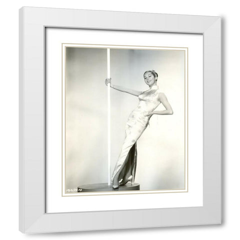 Nancy Kwan,Â Flower Drum Song, 1961 White Modern Wood Framed Art Print with Double Matting by Vintage Hollywood Archive