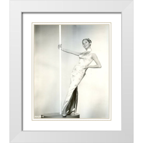 Nancy Kwan,Â Flower Drum Song, 1961 White Modern Wood Framed Art Print with Double Matting by Vintage Hollywood Archive