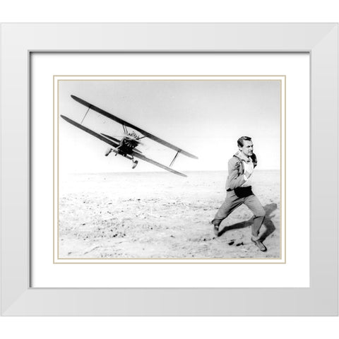 Cary Grant White Modern Wood Framed Art Print with Double Matting by Vintage Hollywood Archive