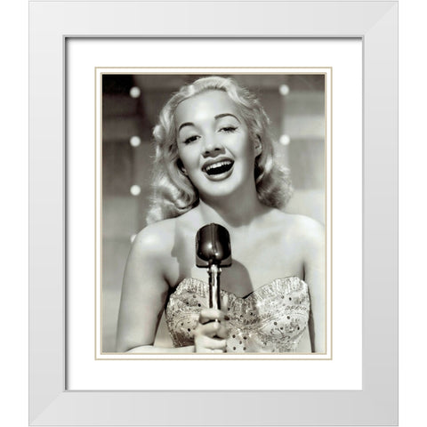 San Juan,Â Variety Girl, 1947 White Modern Wood Framed Art Print with Double Matting by Vintage Hollywood Archive