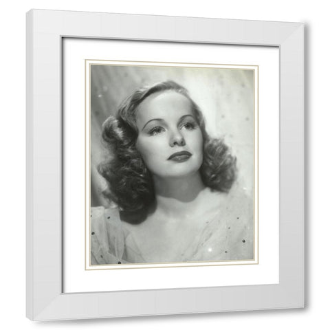 Peggy Cummins White Modern Wood Framed Art Print with Double Matting by Vintage Hollywood Archive