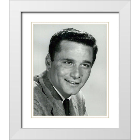 Peter Falk White Modern Wood Framed Art Print with Double Matting by Vintage Hollywood Archive