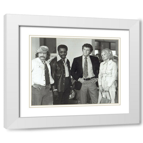 Police Woman White Modern Wood Framed Art Print with Double Matting by Vintage Hollywood Archive