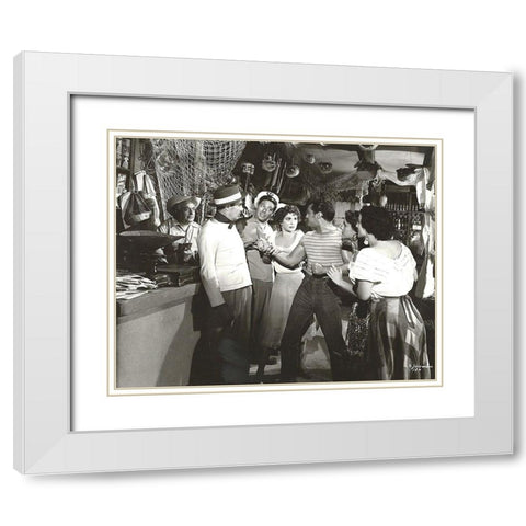 Que Bravas Son Las Costenas, 1995 White Modern Wood Framed Art Print with Double Matting by Vintage Hollywood Archive