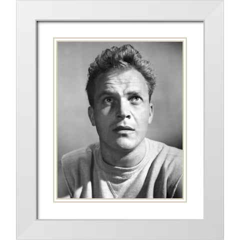 Ralph Meeker, 1952 White Modern Wood Framed Art Print with Double Matting by Vintage Hollywood Archive