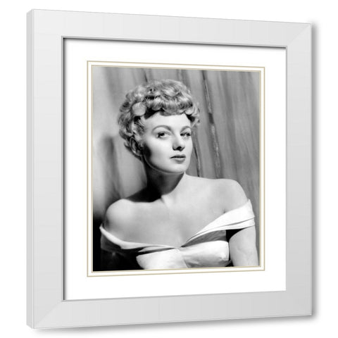 Shelleywinters White Modern Wood Framed Art Print with Double Matting by Vintage Hollywood Archive
