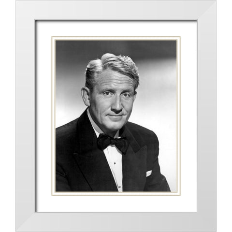 Spencer Tracy, State of the Union White Modern Wood Framed Art Print with Double Matting by Vintage Hollywood Archive