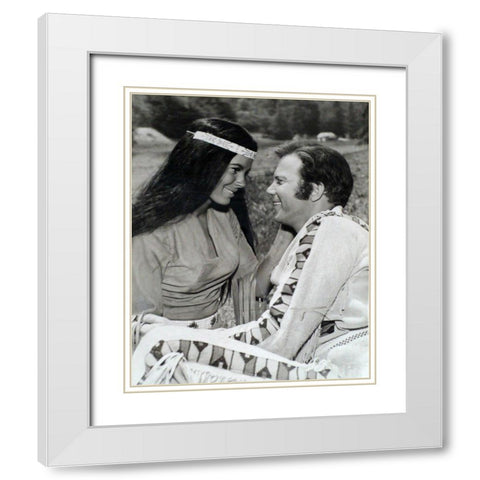 Star Trek, The Paradise Syndrome White Modern Wood Framed Art Print with Double Matting by Vintage Hollywood Archive