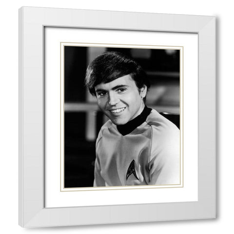 Walter Koenig, Star Trek White Modern Wood Framed Art Print with Double Matting by Vintage Hollywood Archive
