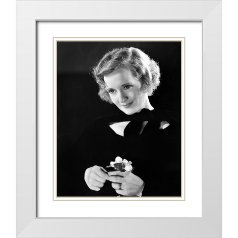 Billie Burke White Modern Wood Framed Art Print with Double Matting by Vintage Hollywood Archive