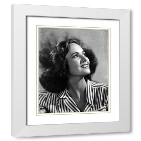 Teresa Wright, Shadow of a Doubt, 1943 White Modern Wood Framed Art Print with Double Matting by Vintage Hollywood Archive
