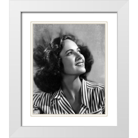 Teresa Wright, Shadow of a Doubt, 1943 White Modern Wood Framed Art Print with Double Matting by Vintage Hollywood Archive