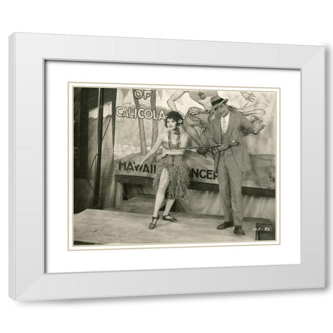 The Barker, 1928 White Modern Wood Framed Art Print with Double Matting by Vintage Hollywood Archive