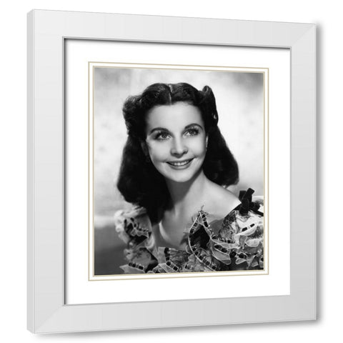 Vivien Leigh, Scarlet White Modern Wood Framed Art Print with Double Matting by Vintage Hollywood Archive