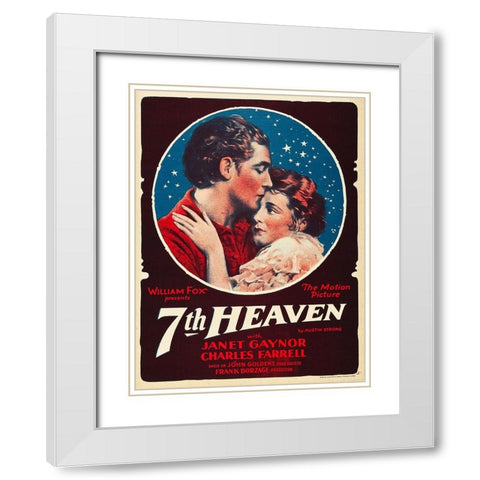 7th Heaven-1927 White Modern Wood Framed Art Print with Double Matting by Vintage Hollywood Archive