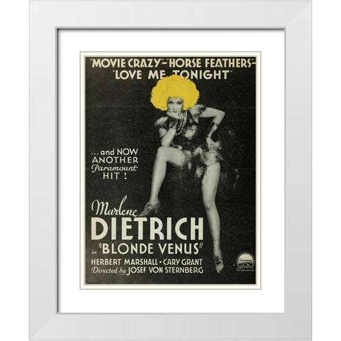 Blonde Venus-1932 White Modern Wood Framed Art Print with Double Matting by Vintage Hollywood Archive