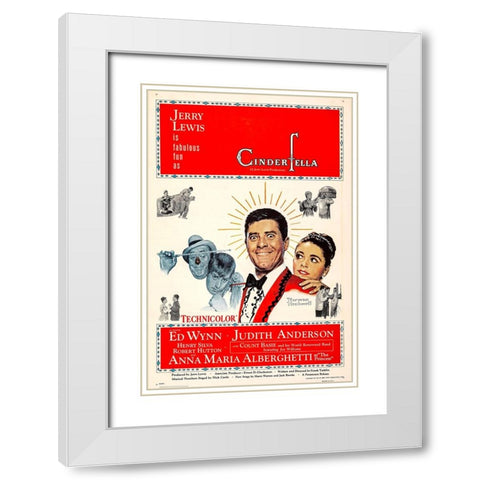 Cinderfella-1960 White Modern Wood Framed Art Print with Double Matting by Vintage Hollywood Archive
