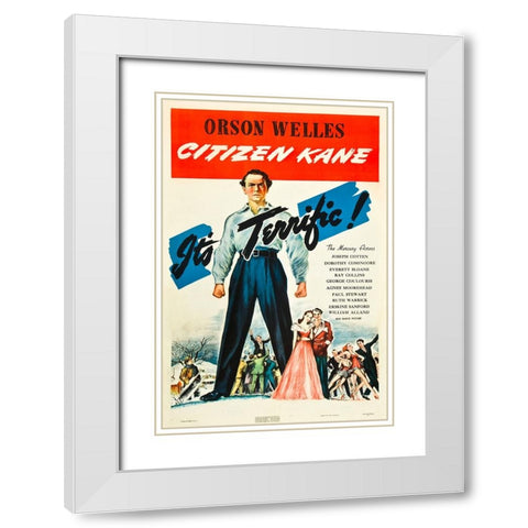 Citizen Kane-1941 White Modern Wood Framed Art Print with Double Matting by Vintage Hollywood Archive
