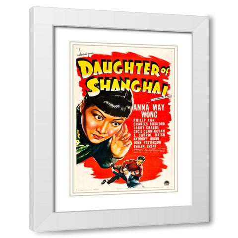 Daughter of Shanghai-1937 White Modern Wood Framed Art Print with Double Matting by Vintage Hollywood Archive