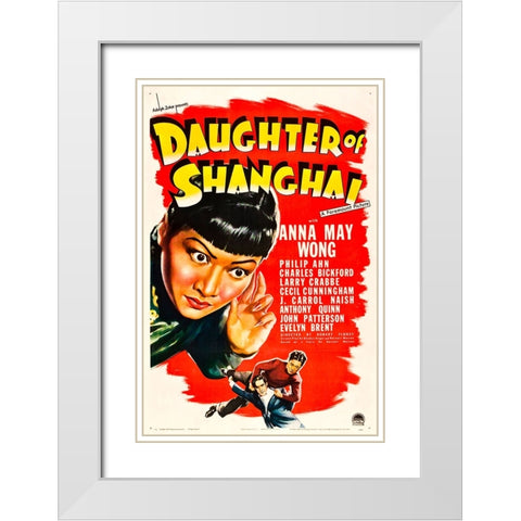 Daughter of Shanghai-1937 White Modern Wood Framed Art Print with Double Matting by Vintage Hollywood Archive