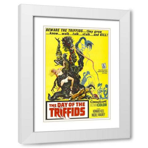 Day of the Triffids-1962 White Modern Wood Framed Art Print with Double Matting by Vintage Hollywood Archive