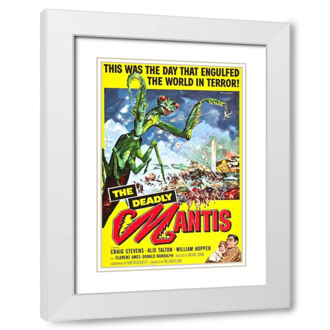 Deadly Mantis-1957 White Modern Wood Framed Art Print with Double Matting by Vintage Hollywood Archive