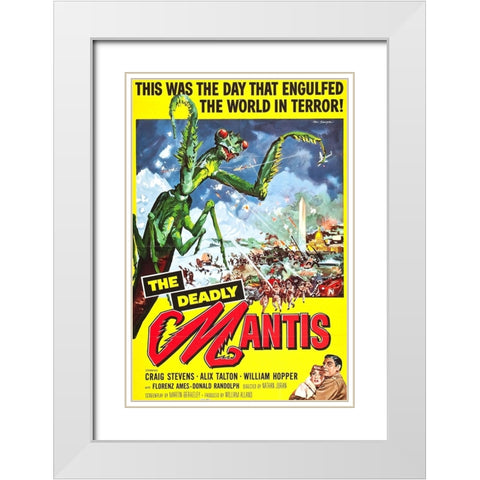 Deadly Mantis-1957 White Modern Wood Framed Art Print with Double Matting by Vintage Hollywood Archive