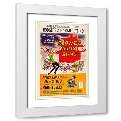 Flower Drum Song-1962 White Modern Wood Framed Art Print with Double Matting by Vintage Hollywood Archive