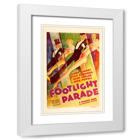 Footlight Parade-1933 White Modern Wood Framed Art Print with Double Matting by Vintage Hollywood Archive
