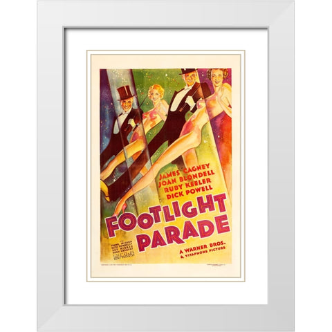 Footlight Parade-1933 White Modern Wood Framed Art Print with Double Matting by Vintage Hollywood Archive