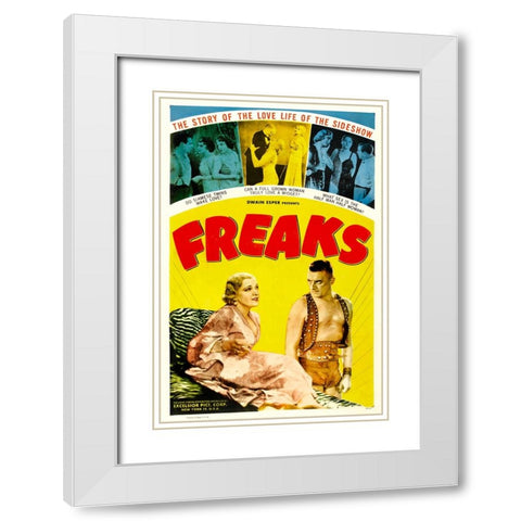 Freaks-1932 White Modern Wood Framed Art Print with Double Matting by Vintage Hollywood Archive