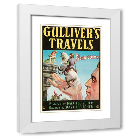 Gullivers Travels-1939 White Modern Wood Framed Art Print with Double Matting by Vintage Hollywood Archive