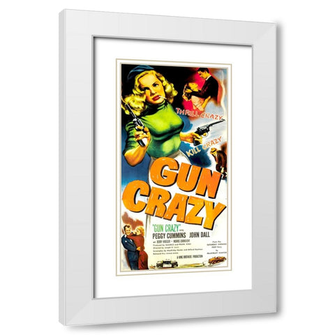 Gun Crazy-1950 White Modern Wood Framed Art Print with Double Matting by Vintage Hollywood Archive