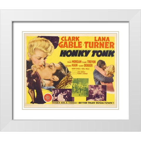 Honky Tonk-1941 White Modern Wood Framed Art Print with Double Matting by Vintage Hollywood Archive