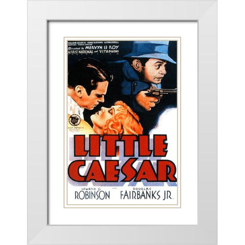 Little Caesar-1931 White Modern Wood Framed Art Print with Double Matting by Vintage Hollywood Archive