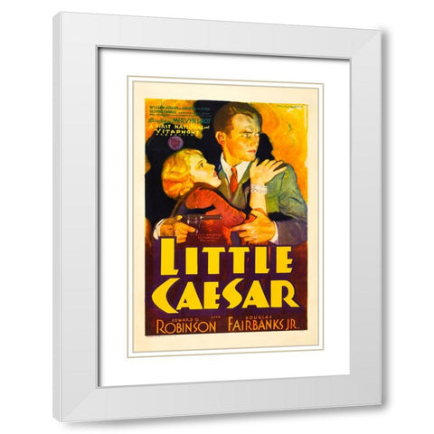 Little Caesar-1931 White Modern Wood Framed Art Print with Double Matting by Vintage Hollywood Archive