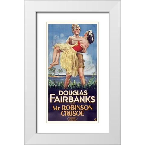 Mr Robinson Crusoe-1932 White Modern Wood Framed Art Print with Double Matting by Vintage Hollywood Archive