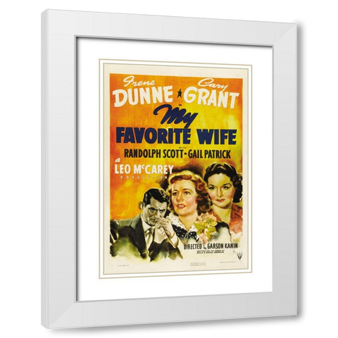My Fave Wife White Modern Wood Framed Art Print with Double Matting by Vintage Hollywood Archive