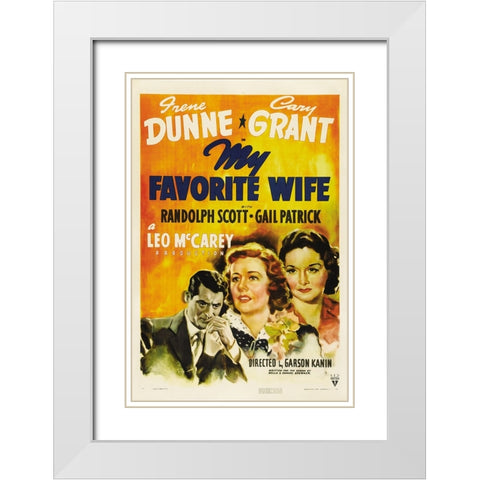 My Fave Wife White Modern Wood Framed Art Print with Double Matting by Vintage Hollywood Archive