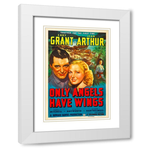 Only Angels Have Wings-1939 White Modern Wood Framed Art Print with Double Matting by Vintage Hollywood Archive