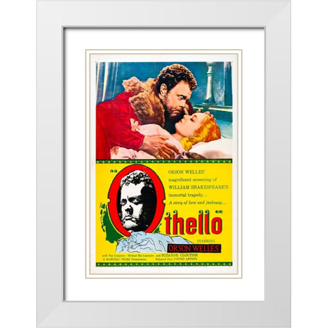 Othello-1955 White Modern Wood Framed Art Print with Double Matting by Vintage Hollywood Archive