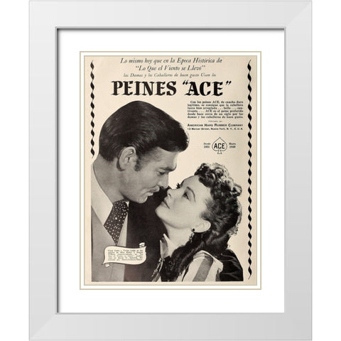 Peines Ace-1941 White Modern Wood Framed Art Print with Double Matting by Vintage Hollywood Archive