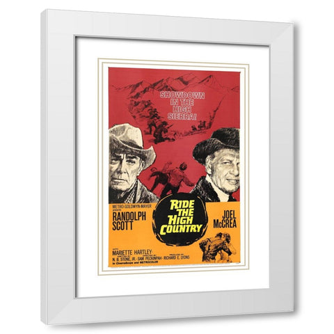 Ride the High  Country-1962 White Modern Wood Framed Art Print with Double Matting by Vintage Hollywood Archive