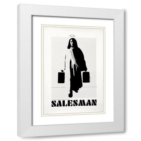 Salesman-1969 White Modern Wood Framed Art Print with Double Matting by Vintage Hollywood Archive