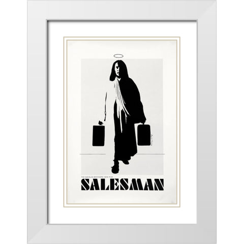 Salesman-1969 White Modern Wood Framed Art Print with Double Matting by Vintage Hollywood Archive