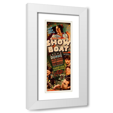 Show Boat-1936 White Modern Wood Framed Art Print with Double Matting by Vintage Hollywood Archive