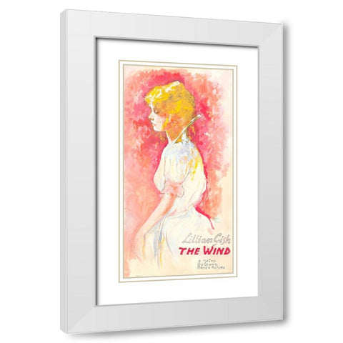 The Wind-1928 White Modern Wood Framed Art Print with Double Matting by Vintage Hollywood Archive