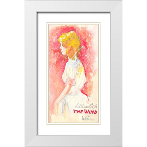 The Wind-1928 White Modern Wood Framed Art Print with Double Matting by Vintage Hollywood Archive