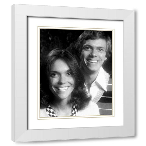 Carpenters-1974 White Modern Wood Framed Art Print with Double Matting by Vintage Music Archive